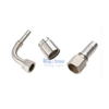 Stainless steel 45 degree hose fitting